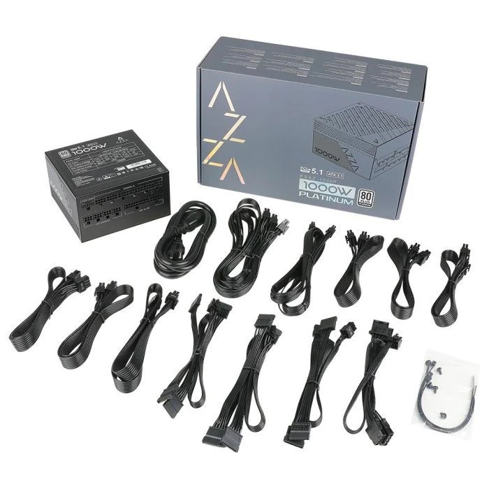 Azza 1000W PSAZ-1000P(ATX3.1) (PSAZ-1000P(ATX3.1)) (UA) ; Модуль PFC: активный;