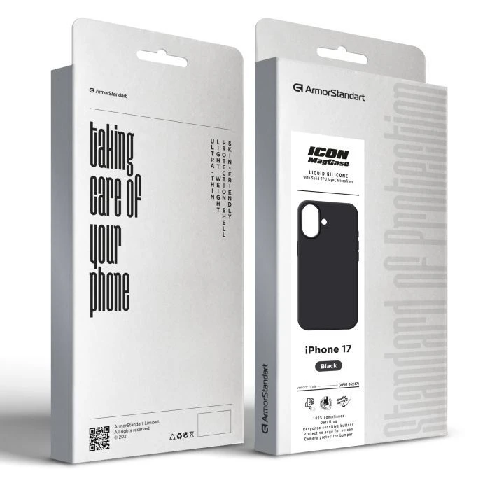 Чехол для мобильного телефона Armorstandart ICON2 MagCase Apple iPhone 17 Black (ARM86247) (UA)