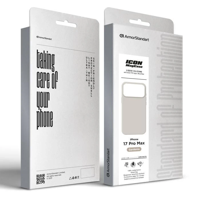 Чохол для мобільного телефону Armorstandart ICON2 MagCase Apple iPhone 17 Pro Max Gardenia (ARM86679) (UA) ; Колір: молочно-білий;