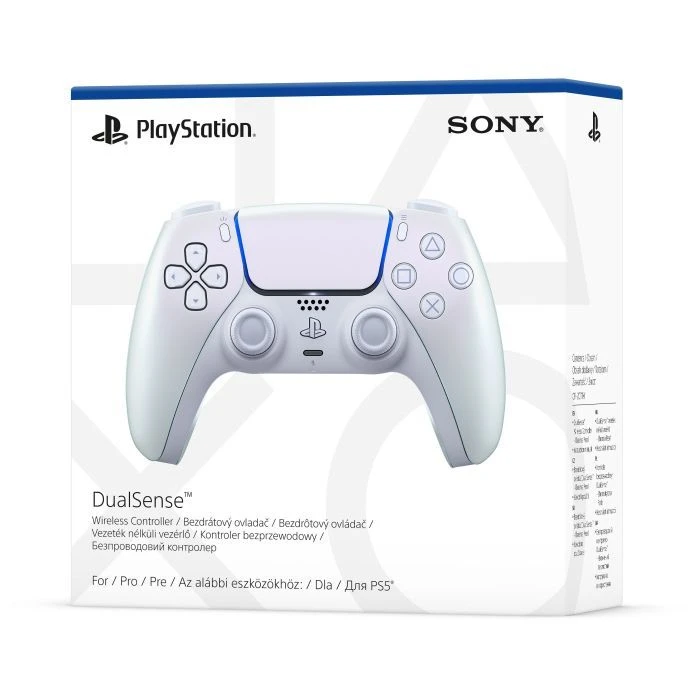 Геймпад Sony Playstation DualSense Bluetooth PS5 Chrome Pearl (1000044446) (UA) ; Вібрація: є; Платформа: Sony