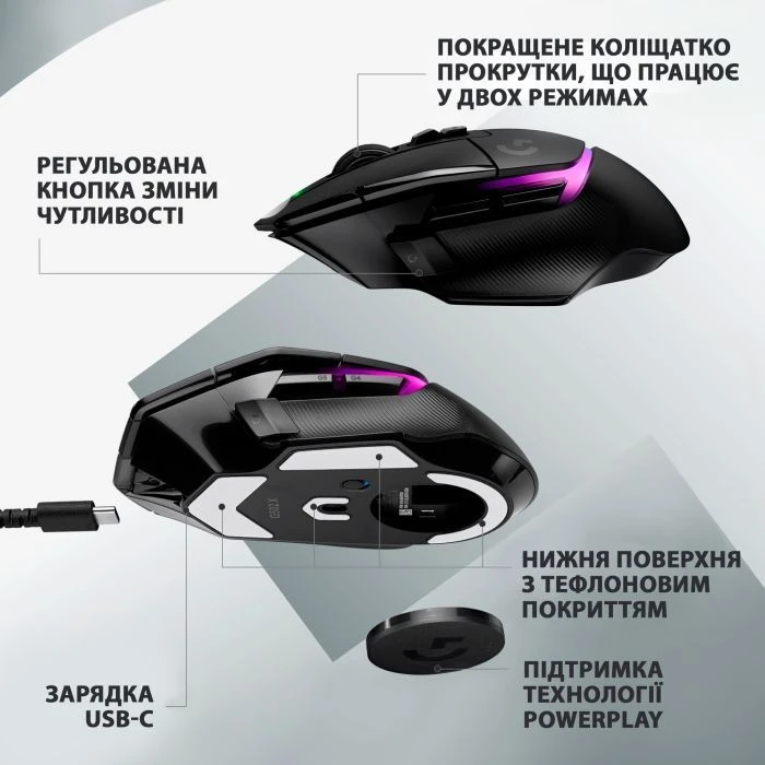 Logitech G502 X Plus Wireless Black (910-006162) (UA)