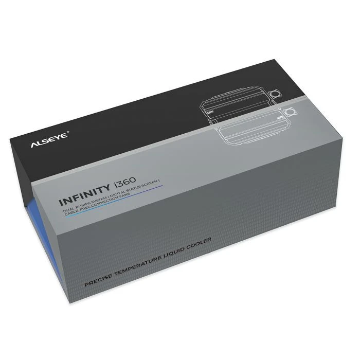 Система рідинного охолодження Alseye i360-B (AS.02.08.0001) (UA) ; Сокет: 1156, 1366, 2011, AM3, AM4, AM5, 1150, 1151,