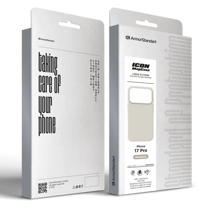 Чехол для мобильного телефона Armorstandart ICON2 MagCase Apple iPhone 17 Pro Gardenia (ARM86674) (UA)