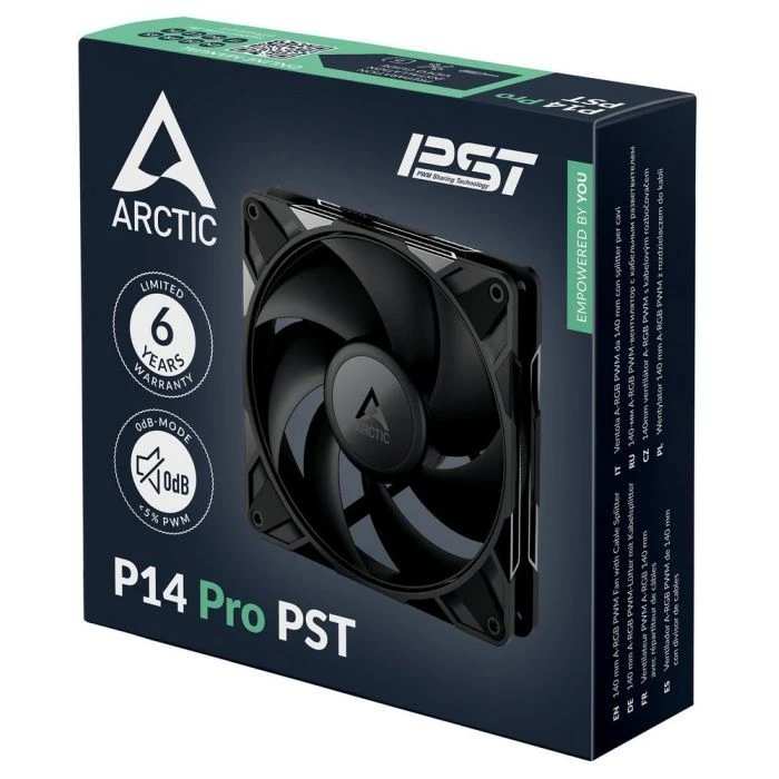 Кулер для корпуса Arctic P14 PRO PST (ACFAN00314A) (UA) ; Диаметр вентиляторов: 140 мм; Тип