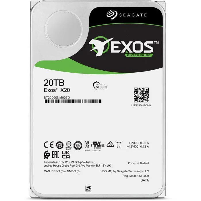 SAS 3.5 20TB Seagate (ST20000NM007H) (UA) ; Швидкість обертання шпинделя: