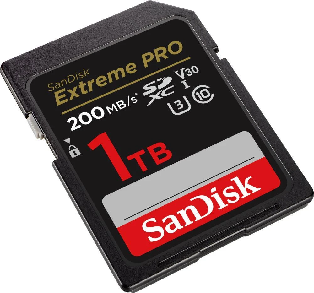 SanDisk 1 TB SDXC UHS-I U3 V30 Extreme PRO (SDSDXXD-1T00-GN4IN) Бренд: SanDisk; Обсяг пам'яті, ГБ: 1000;