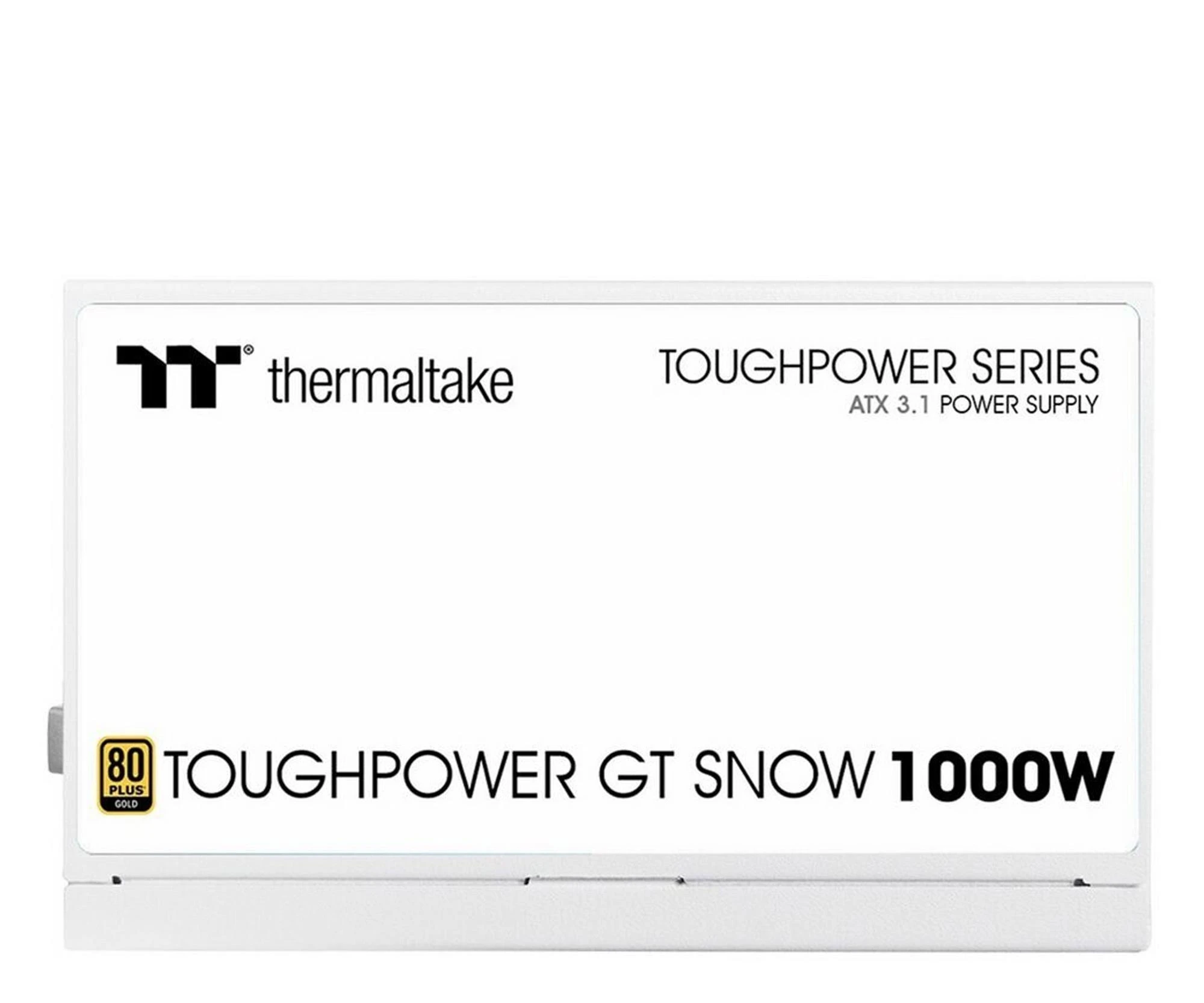 Thermaltake ToughPower GT 1000W 80 Plus Gold ATX 3.1 White (PS-TPT-1000FNFAGE-W) EU Максимальная мощность, Вт: 1000 Вт;