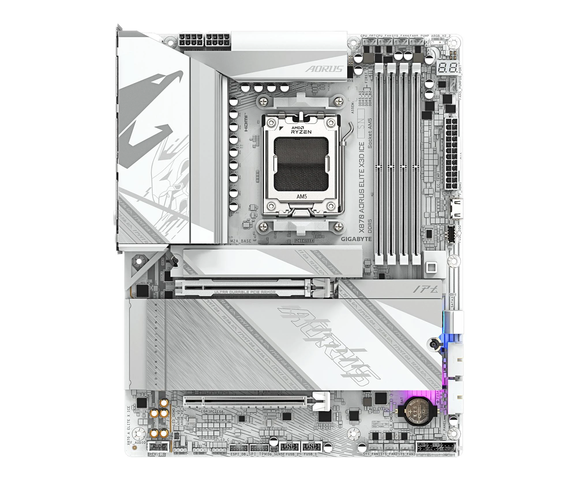 Gigabyte X870 AORUS ELITE X3D ICE (X870 A ELITE X ICE) EU