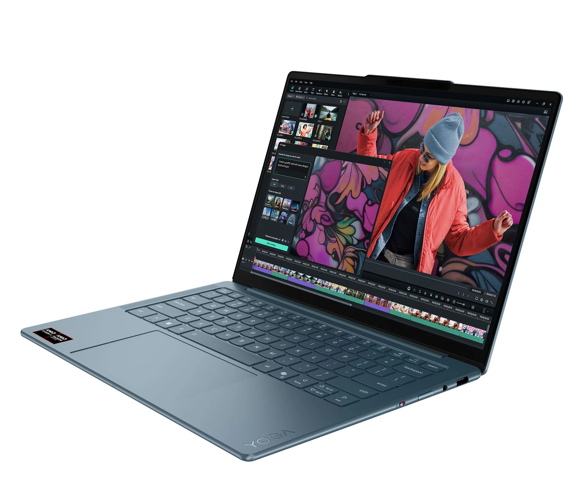 Lenovo Yoga Slim 7-14 Ryzen AI 5-340/16GB/512/Win11 OLED (83JY006LPB) Процесор: AMD Ryzen™ AI 5 340 (6 ядер, 12