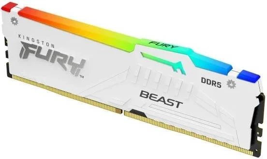 Kingston FURY 16 GB DDR5 6000 MHz Beast RGB White (KF560C36BWE2A-16) (UA) Бренд: Kingston FURY; Назначение: