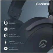 Навушники з мікрофоном GamePro Asgard Freya Black (HS145B) (UA)