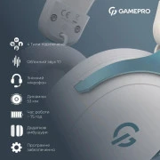 Навушники з мікрофоном GamePro Asgard Freya Pro White (HSW201WB) (UA)