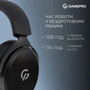 Навушники з мікрофоном GamePro Asgard Skadi Black (HSW191B) (UA)