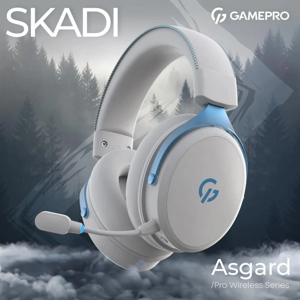 Навушники з мікрофоном GamePro Asgard Skadi White (HSW191WB) (UA) Бренд: GamePro; Лінійка: Asgard Skadi;