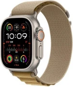 ремешок Apple Alpine Loop Tan - Natural Titanium Finish для Watch 44/45/46/49mm - Medium (MXN23ZM/A) (UA)