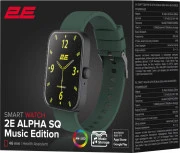 Смарт-годинники 2E Alpha SQ Music Edition 46mm Black-Green (2E-CWW40BKGN-WS) (UA)