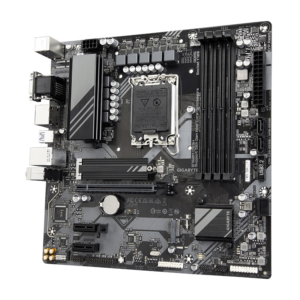 GIGABYTE B760M DS3H WIFI6E GEN5 (UA) Бренд: GIGABYTE; Тип роз'єму CPU: Socket