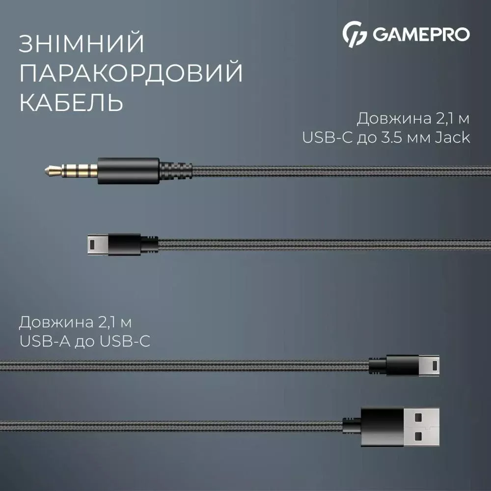 Навушники з мікрофоном GamePro Asgard Freya Black (HS145B) (UA)
