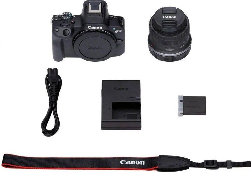 Canon EOS R50 kit RF-S 18-45mm IS STM (5811C033) Black Тип фотокамер: Беззеркальные;