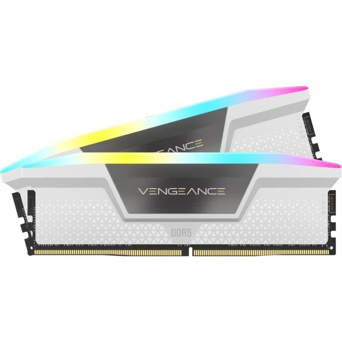 DDR5 32GB (2x16GB) 6400 MHz Vengeance RGB White Corsair (CMK32GX5M2B6400Z36W) (UA) Обсяг пам'яті: 32 ГБ; Кількість