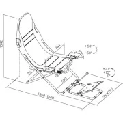 GamePro з кріпленням для керма, педалей та коробки передач Black (RS400B) (UA)