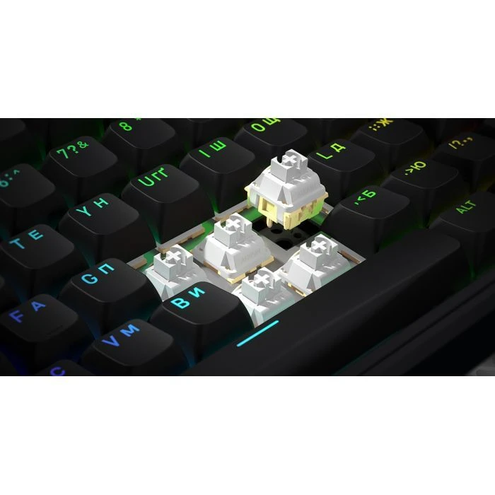 Hator Skyfall 80 Wireless Black/White (HTK3180UA) (UA) Конструкція: механічна; Тип