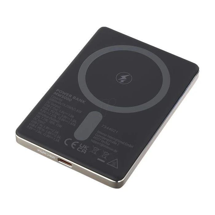 Intenso MW5000 5000mAh Magnetic champagne (7344021) (UA) Розмір: 96 x 66 x 9.5 мм; Вага: 213 г;