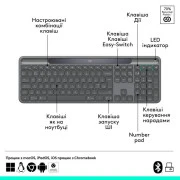 Logitech Slim Solar+ for Business Wireless/Bluetooth Graphite (920-013779) (UA)