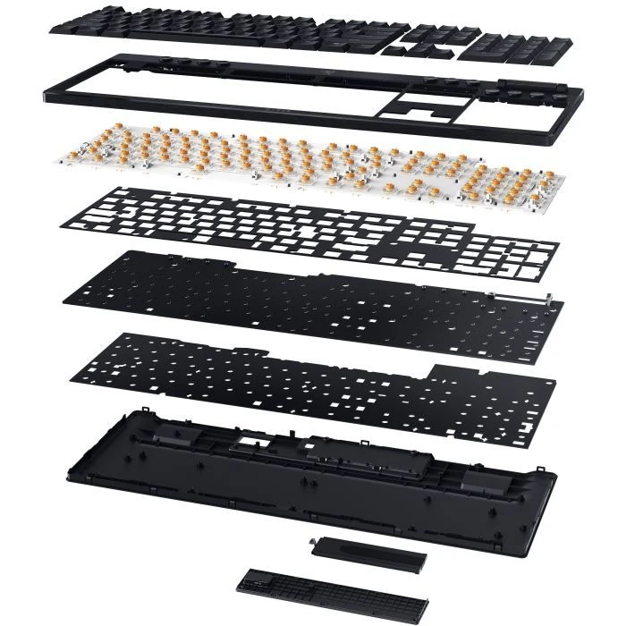 Razer BlackWidow V4 Low-Profile Wireless/Bluetooth/USB Yellow switch UA Black (RZ03-05271500-R3M1) (UA)