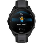 Смарт-годинники Garmin Forerunner 165 Music, Чорний/Сірий слейт, GPS (010-02863-30) (UA)