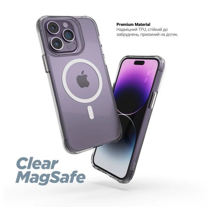 Чехол для мобильного телефона Armorstandart Clear-C MagCase Apple iPhone 17 Pro Transparent (ARM87401) (UA)