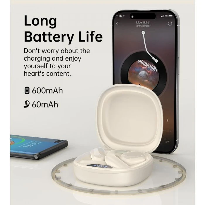 Choetech Open-ear з LED дисплеєм Beige (BH-T25-SK) (UA)