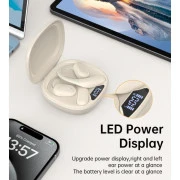 Choetech Open-ear з LED дисплеєм Beige (BH-T25-SK) (UA)