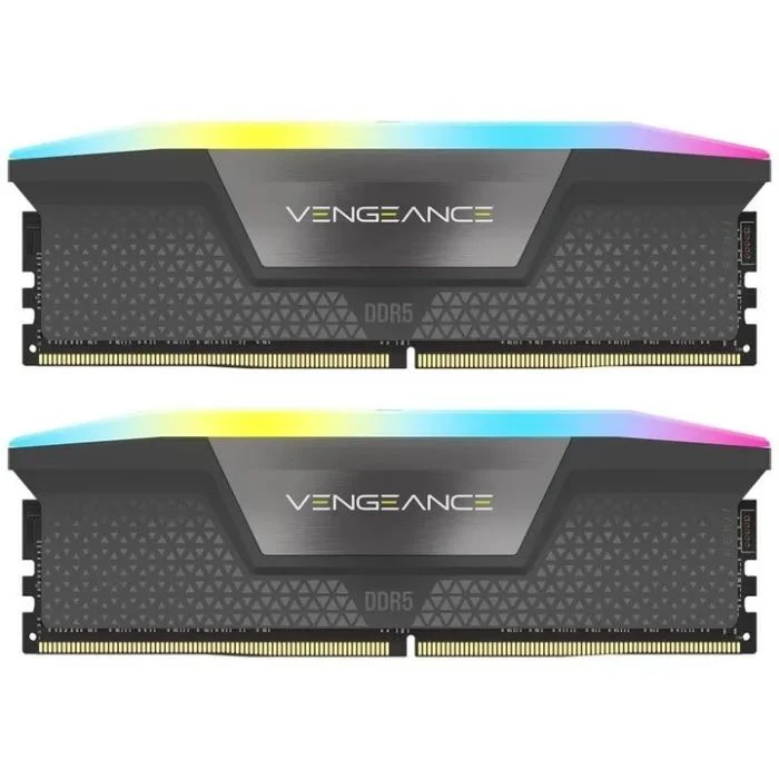 DDR5 32GB (2x16GB) 5600 MHz Vengeance RGB Corsair (CMH32GX5M2B5600Z36K) (UA) Обсяг пам'яті: 32 ГБ; Кількість