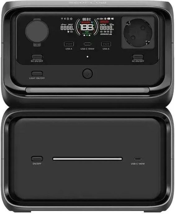 Комплект зарядной станции EcoFlow RIVER 3 Max Plus (EFRIVER3MaxPlus-EU-CBOX) Бренд: EcoFlow; Розетка AC 230В: 3; USB