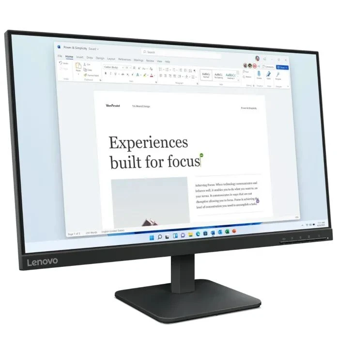 Lenovo L24-4E (68C2KAC1UA) (UA) ; Тип матрицы: IPS; Разрешение: 1920 x