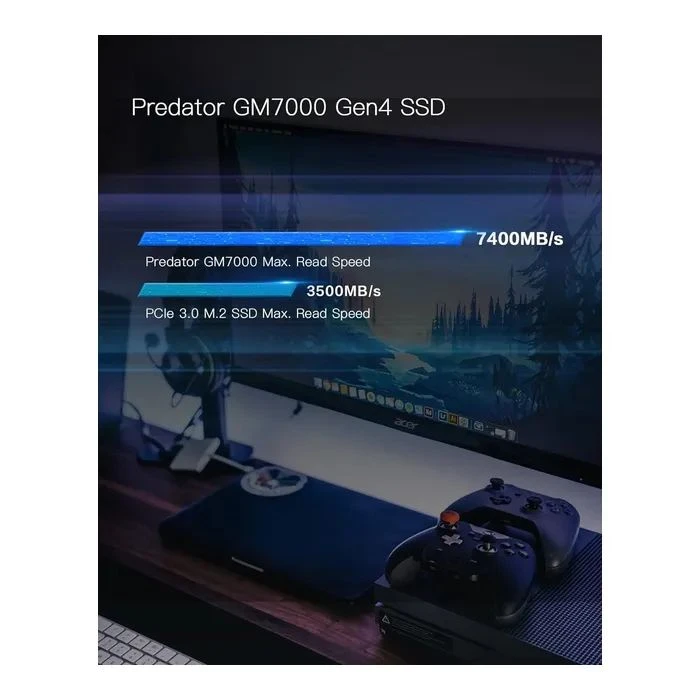 M.2 2280 4TB GM7000 Acer Predator (BL.9BWWR.107) (UA) ; Об'єм пам'яті: 4 TB; Тип