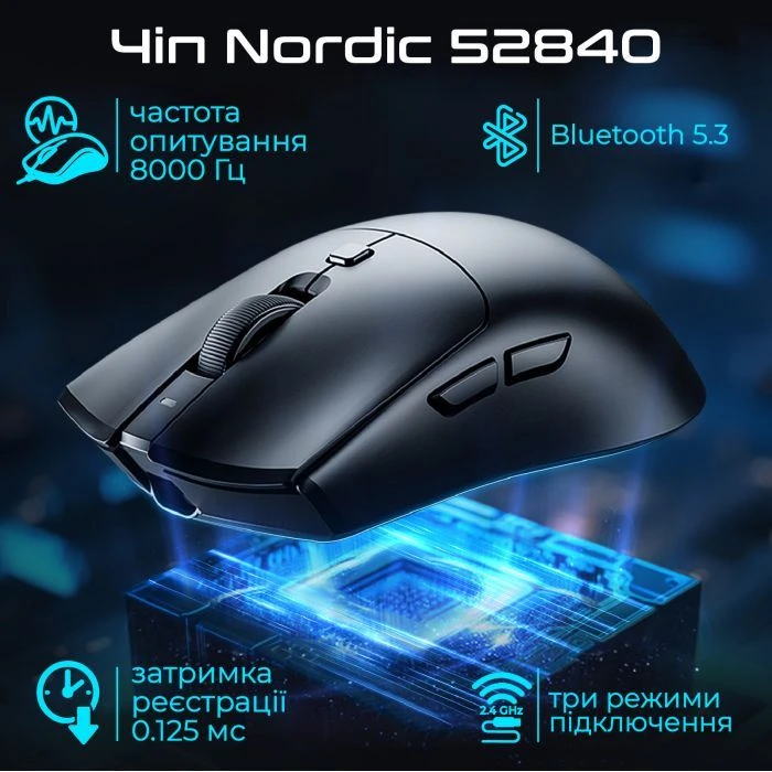 RAWM SA-MH01Pro Wireless/Bluetooth Black (SA-MH01PRO.black) (UA) ; Подключение: проводное,