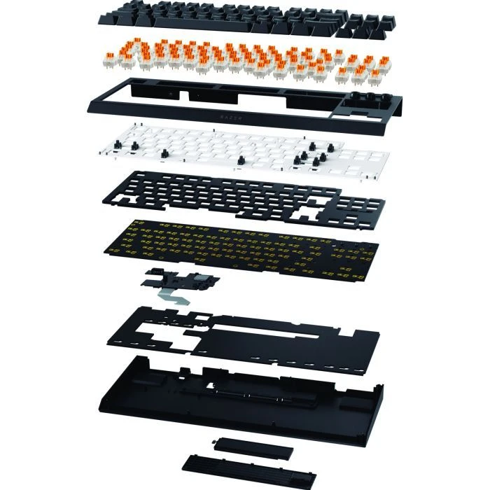 Razer BlackWidow V4 Low-Profile TKL Wireless/Bluetooth/USB Orange switch UA Black (RZ03-05450700-R3M1) (UA)