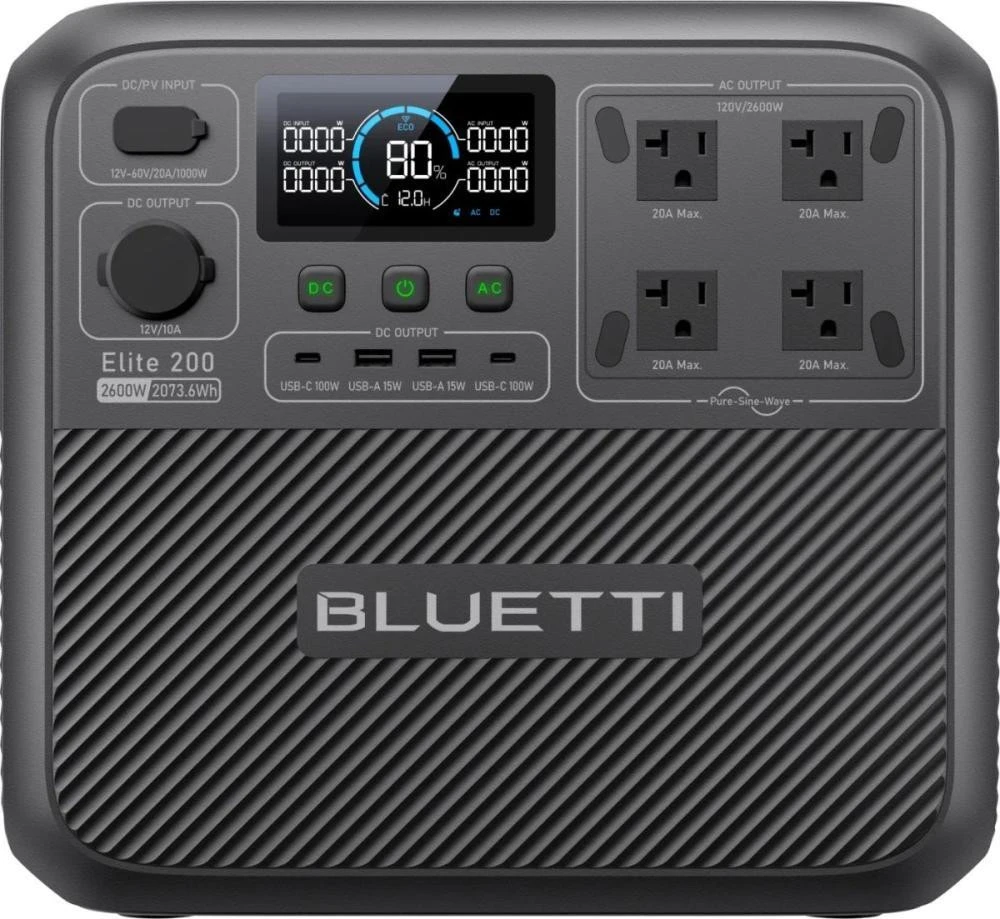 Зарядна станція BLUETTI Elite 200 V2 Бренд: BLUETTI; Розетка AC 230В: 2; USB