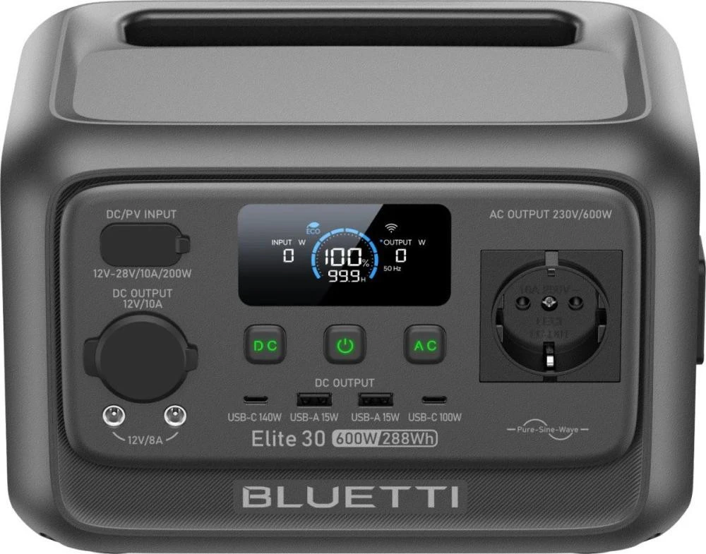 Зарядна станція BLUETTI Elite 30 V2 600W 288Wh (P-EL30V2-EU-GY-BL-010)
