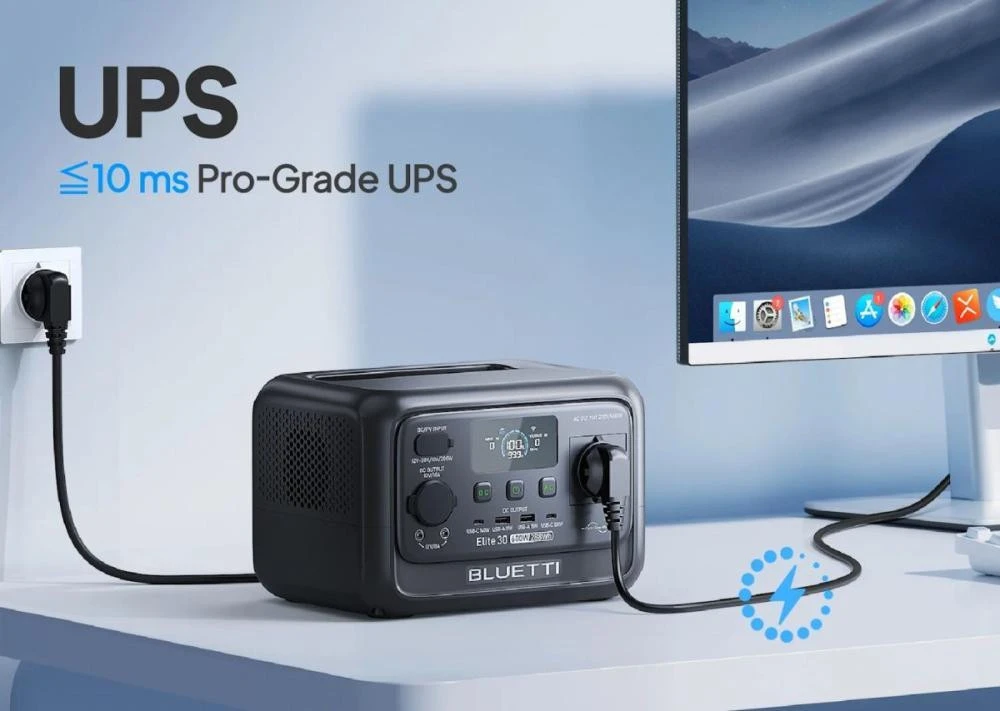 Зарядна станція BLUETTI Elite 30 V2 600W 288Wh (P-EL30V2-EU-GY-BL-010)