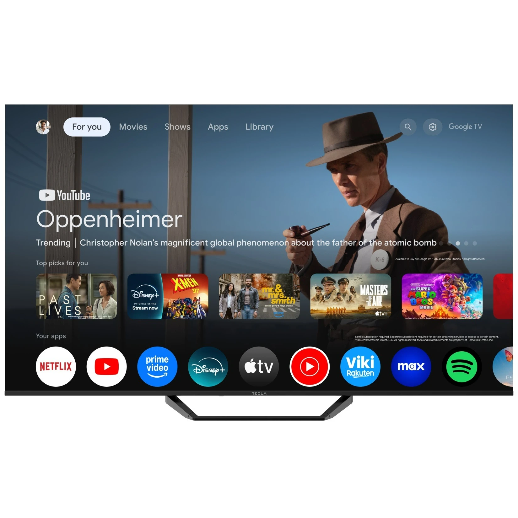 Tesla 65E655BUS (UA) Діагональ екрану: 65; Роздільна