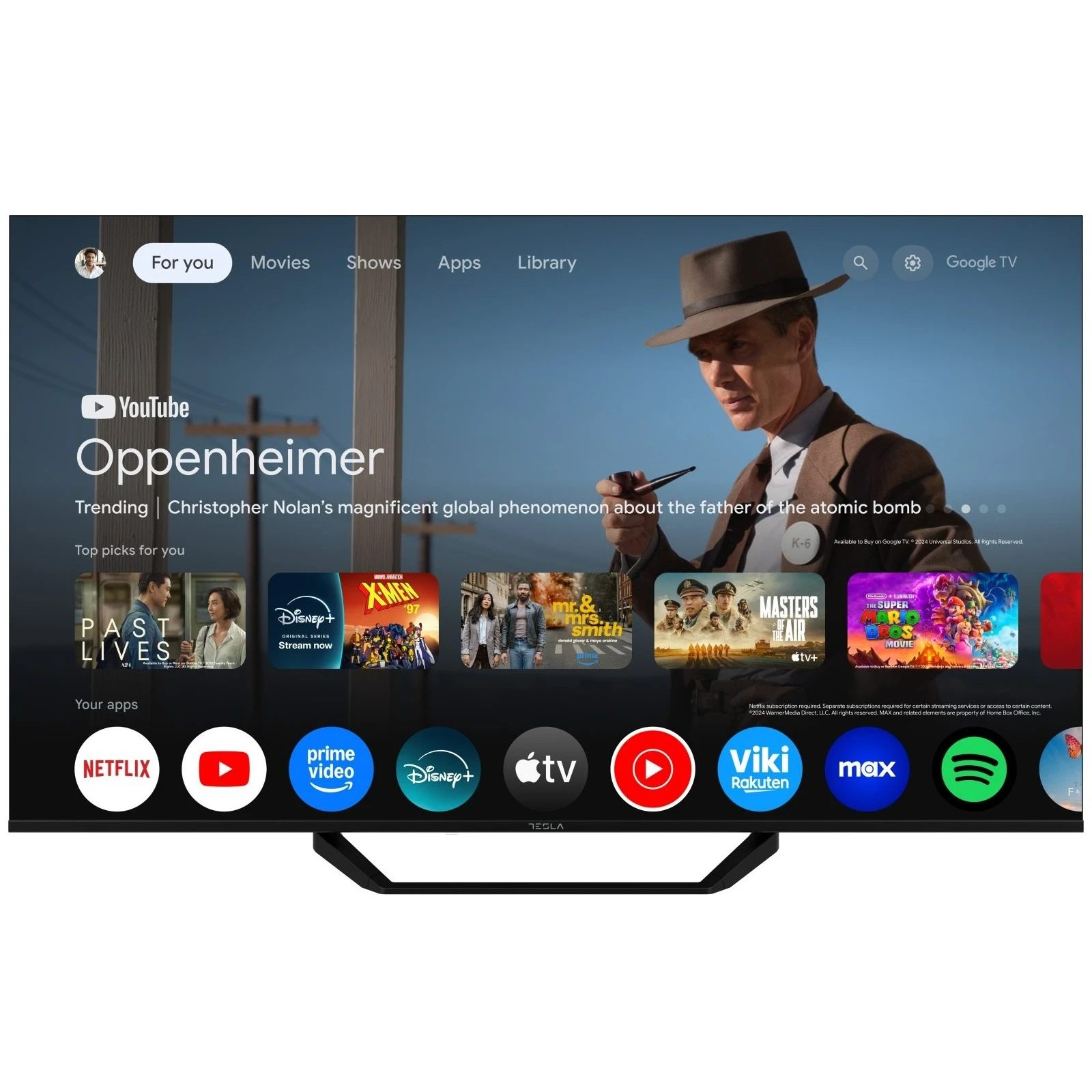 Tesla 55E655BUS (UA) Діагональ екрану: 55; Роздільна