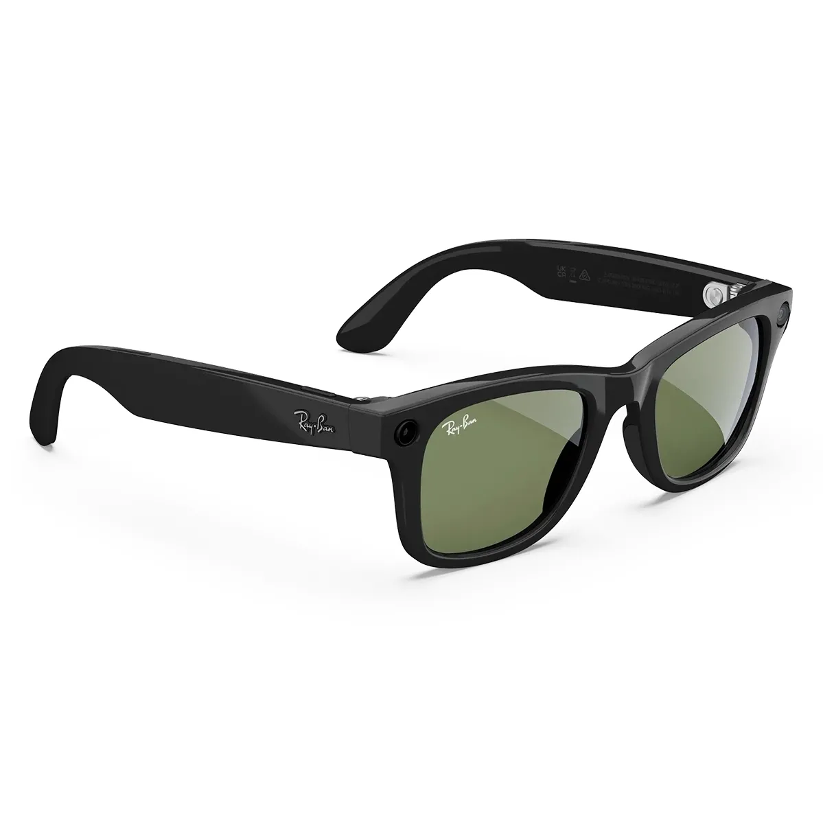Смарт-окуляри Ray-Ban Meta Wayfarer [Gen 2] Standard Shiny Black Frame / G-15 Green Lenses (RW4012 601/71 50-22)