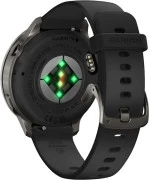 Смарт-годинники Garmin Venu 4 41 мм Slate з чорним силіконовим ремінцем (010-03013-02/42)