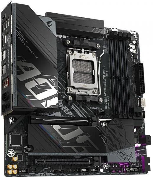 GIGABYTE X870M AORUS ELITE WIFI7 (UA) Бренд: GIGABYTE; Тип роз'єму CPU: Socket AM5;
