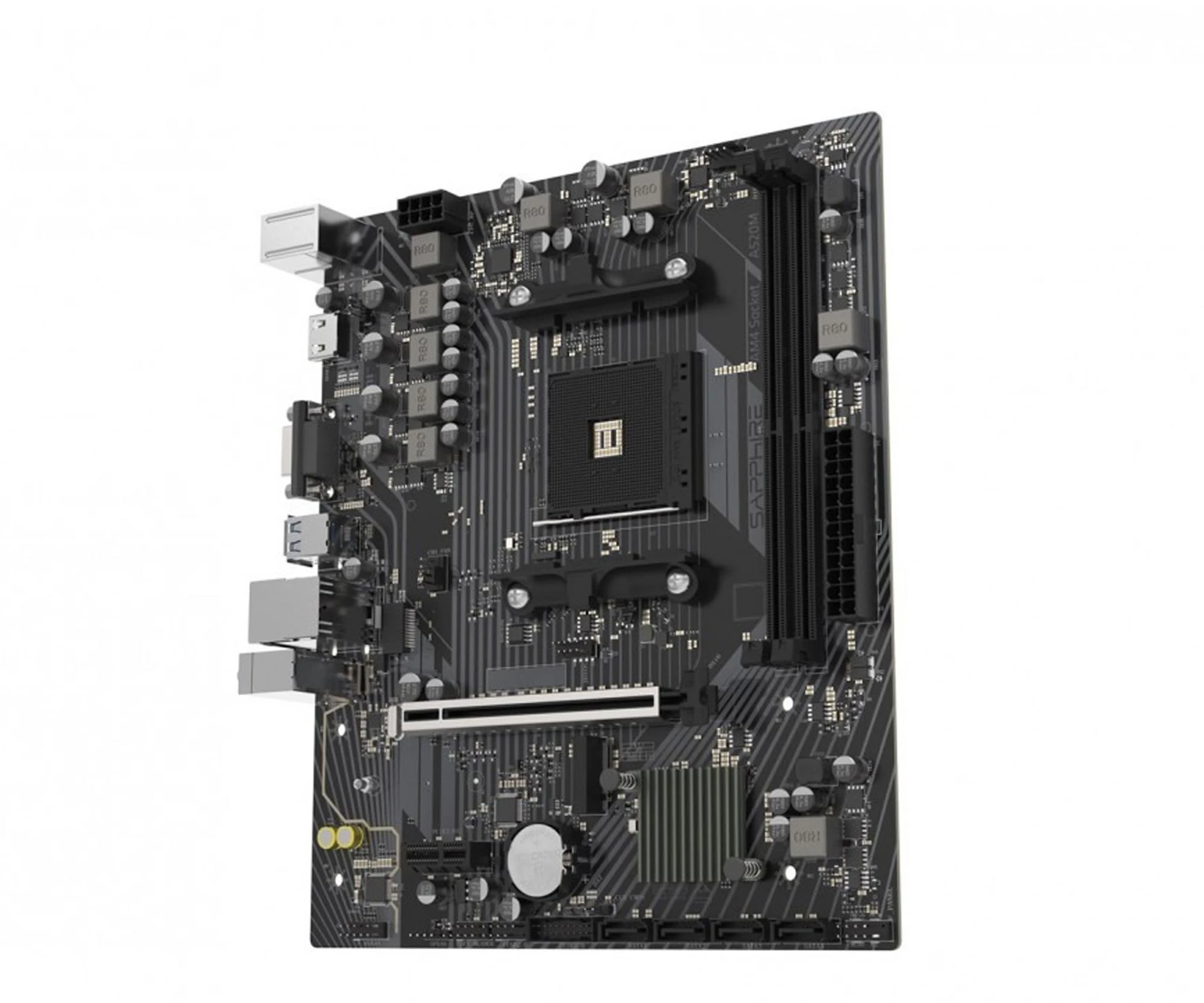 Sapphire A520M-E (52119-04-40G) EU Схема блоку живлення: 4+2+1;