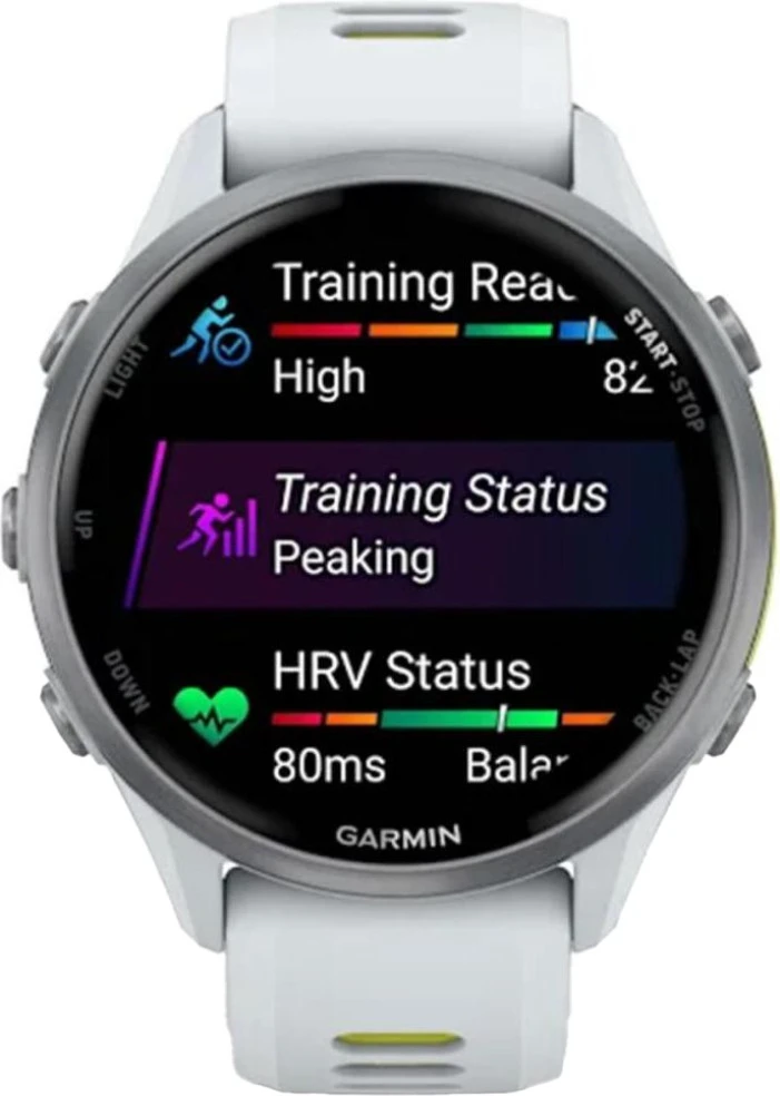Смарт-годинники Garmin Forerunner 970 Titanium w. Whitestone Case and Whitestone/T. Amp Yellow Band (010-02969-11) (UA) Бренд: Garmin; Лінійка: Forerunner 970; iOS: