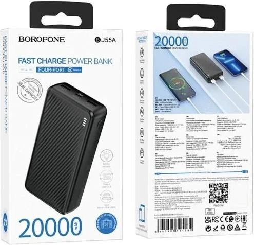 Borofone BJ55A Graceful 20000mAh Black (6941991111785) (UA) Бренд: Borofone; Заряжаемые